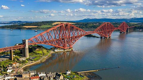 Aerial view of the Forth Bridge