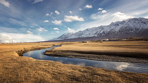 A mountain range in West China