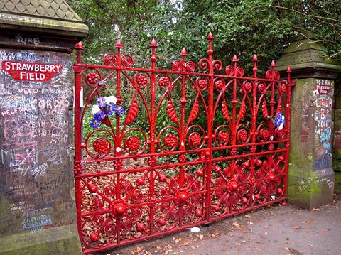 The Strawberry Field gates in Liverpool