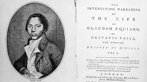 The title page of Olaudah Equiano's book about his experience of enslavement. 