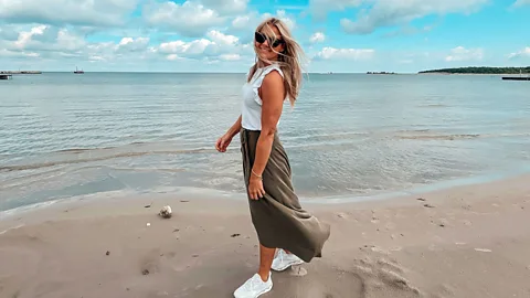 Eline Linde Eline Linde says that as a child she found the birdnesting experience confusing (Credit: Eline Linde)