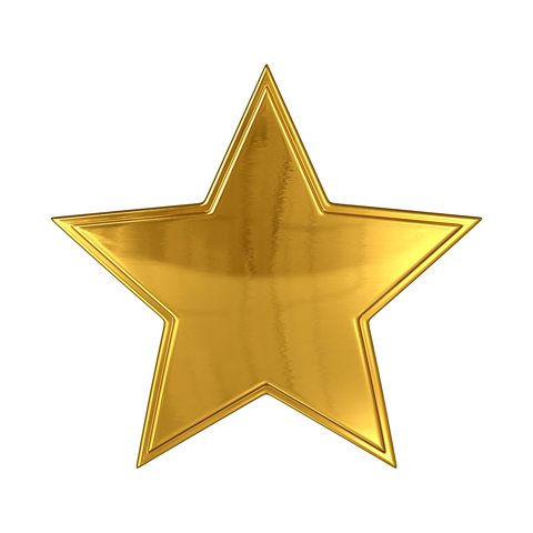 A gold star. 