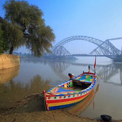 Nadeem Khawar/Getty Images The Indus River is a vital water source for northern India and Pakistan, but originates in the mountains of Tibet that are controlled by China (Credit: Nadeem Khawar/Getty Images)