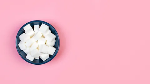 Alamy Table sugar, or sucrose, is a disaccharide made up of a molecule of glucose and a molecule of fructose joined together (Credit: Alamy)