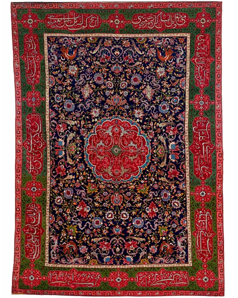 Victoria and Albert Museum, London The Salting Carpet (1560-80) is part of a group commissioned by Safavid Shahs as shrine donations, furnishings and diplomatic gifts (Credit: Victoria and Albert Museum, London)