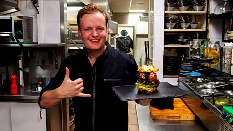 De Daltons De Daltons in Voorthuizen offers The Golden Boy, a €5,000 burger that includes Dom Pérignon-battered onion rings and beluga caviar (Credit: De Daltons)