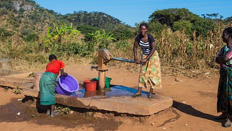 A water well in Malawi, Africa