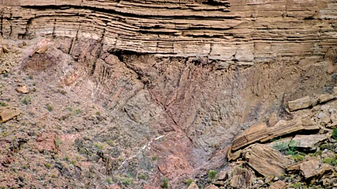 Alamy Rocks are usually laid down in a sequence of orderly layers, one on top of the other – but The Great Unconformity breaks with tradition (Credit: Alamy)