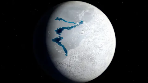 Alamy During the snowball Earth phase, which occured at least 650 million years ago, even the equator may have been frozen over (Credit: Alamy)