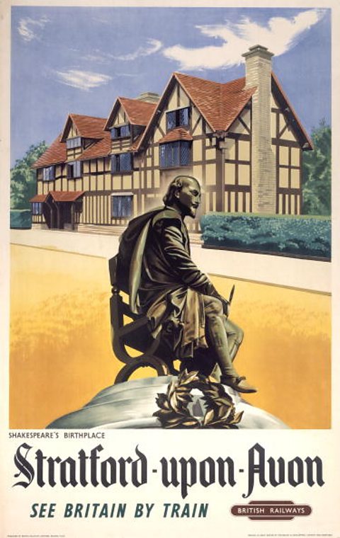 Stratford upon Avon British Rail poster