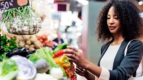 Person buying veg