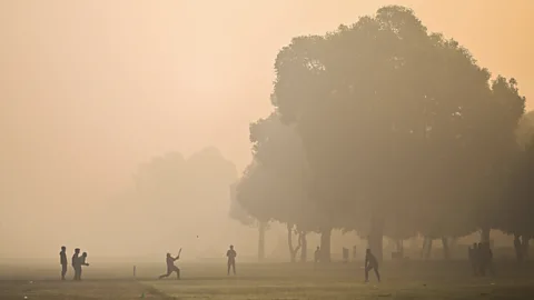 Jewel Samad/AFP/Getty Images India's cities have some of the worst air quality in the world and air pollution is a major cause of breathing difficulties (Credit: Jewel Samad/AFP/Getty Images)