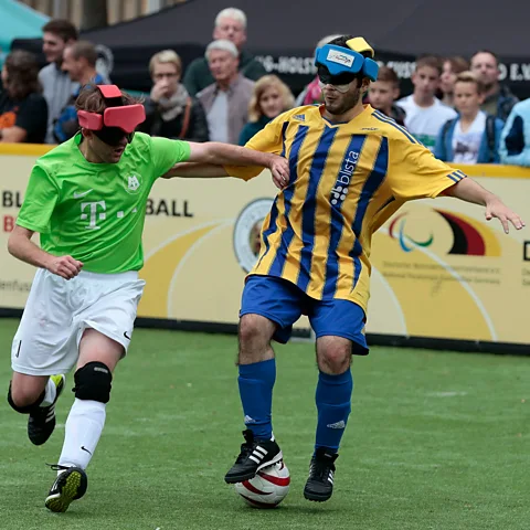 Oliver Hardt/Getty Images Marburg's blind football team has been particularly successful over the years (Credit: Oliver Hardt/Getty Images)