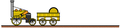 A ý Bitesize graphic of Stephenson's Rocket.