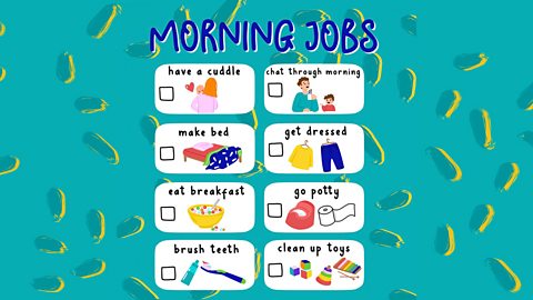 Download our interactive morning routine chart