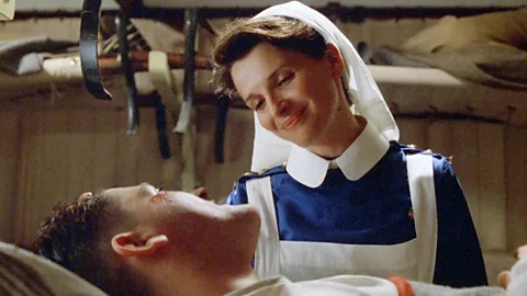 Alamy In the film, Juliette Binoche plays a nurse tending the badly scarred hero (Ralph Fiennes) (Credit: Alamy)
