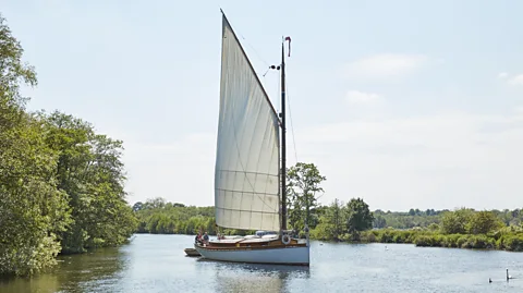 Wherry Yacht Charter Wherries are unique to the Norfolk Broads – and White Moth is among the last sailable vessels (Credit: Wherry Yacht Charter)