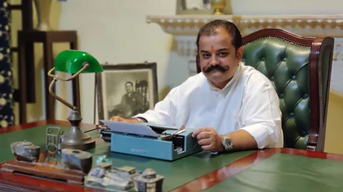 Maharaja Jayrendra Pratap Singh In India, vintage typewriters are highly prized – and some brands are collector's items (Credit: Maharaja Jayrendra Pratap Singh)