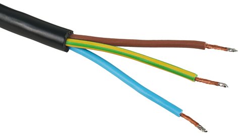 Wires insulated in different coloured plastics