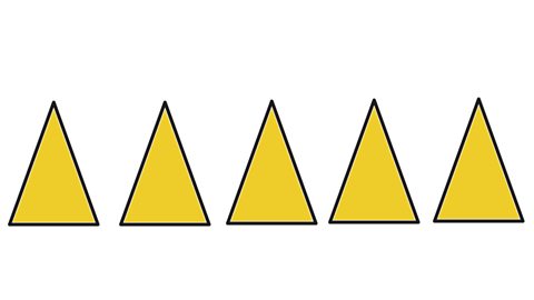 5 triangles.