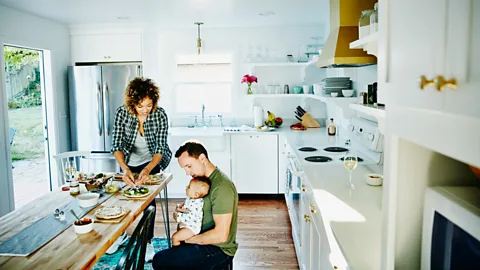 Getty Lockdowns came with many negatives, but they did allow parents to spend much more time with their children (Credit: Getty)