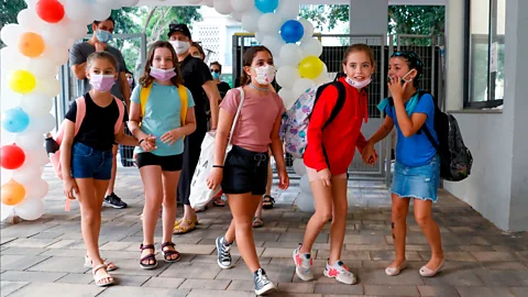 Getty Images Some parents hope the Covid-19 jab will prevent outbreaks in schools, and stop the cycle of lockdowns and reopenings (Credit: Getty Images)