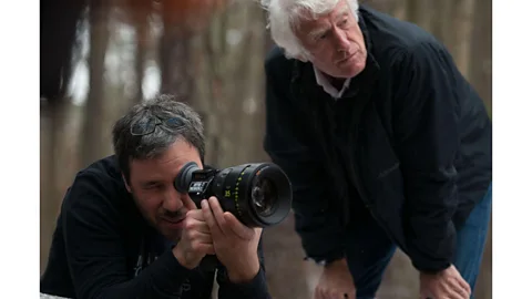 Warner Bros Pictures Denis Villeneuve and Director of Photography Roger Deakins on the set of thriller Prisoners; they have worked together on three films (Credit: Warner Bros Pictures)