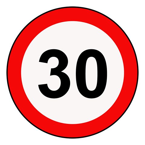 30mph speed limit sign