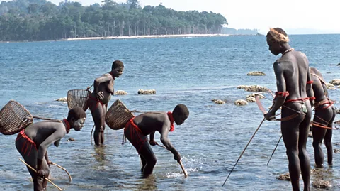 Getty Images The Great Andamanese group of languages, traditionally spoken by indigenous tribes that inhabit the Andaman Islands, is on the edge of extinction (Credit: Getty Images)