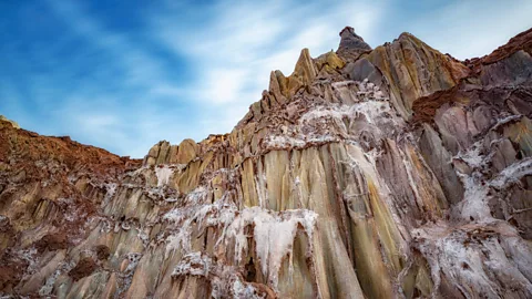 Saeed Abdolizadeh/Alamy Locals believe that the salt found at the Goddess of Salt mountain has the power to release any negative energy (Credit: Saeed Abdolizadeh/Alamy)