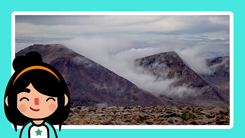 The view above the clouds at the peak of Ben Macdui