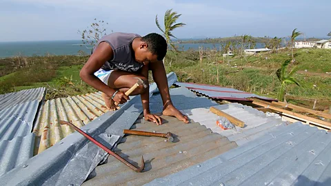 Getty Images In Fiji, extreme weather has damaged property and led to droughts (Credit: Getty Images)