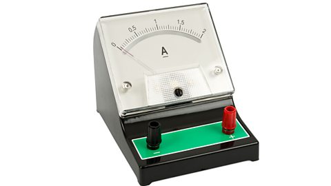 An ammeter with a dial