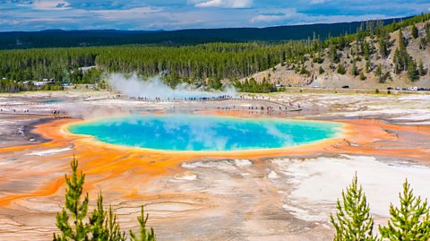 Fumarole in Yellowstone, USA