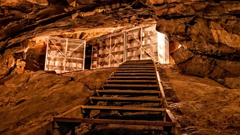 Cheddar Gorge Cheese Company The Spencers convinced Lord Bath to let them use the same caves to makes cheddar as cheesemakers did in the Middle Ages (Credit: Cheddar Gorge Cheese Company)