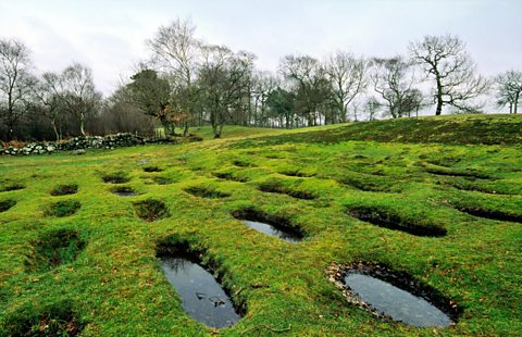 Defensive pits at the Antonine Wall