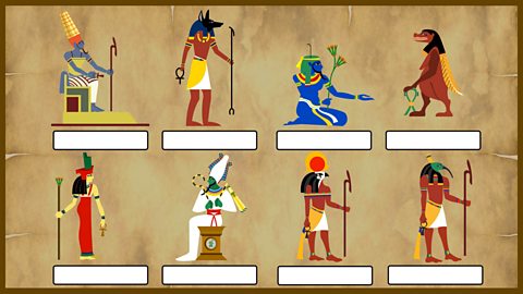 Some well-known Ancient Egyptian gods and goddesses