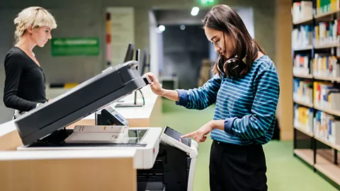 Getty Images In Vanessa Bohns's research, she found a large majority of people would let others cut in line for photocopies, even without a good excuse (Credit: Getty Images)