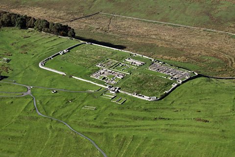 Housesteads Fort, on Hadrian's Wall, Hexham, Northumberland 