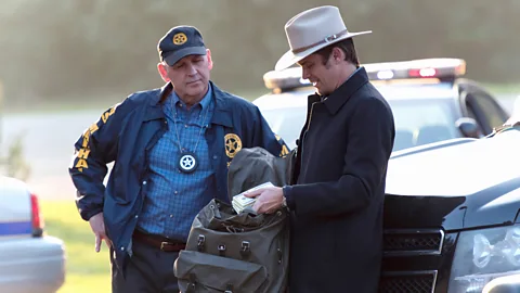 Alamy Timothy Olyphant's Raylan Givens in Justified enforces "his own brand of justice" (Credit: Alamy)