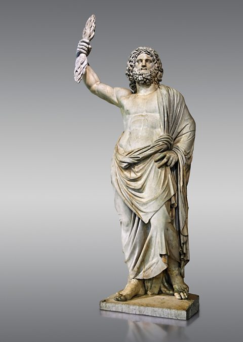 Statue of the Roman god, Jupiter, from Izmir in present day Turkey