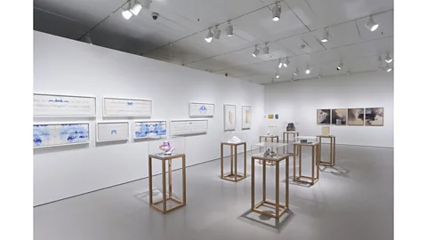 Steven Paneccasio Dor Guez's installation is based on a manuscript from his family’s archive that belonged to his paternal grandfather, a Holocaust survivor (Credit: Steven Paneccasio)