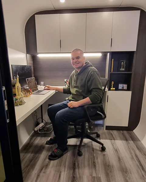 Courtesy of Ryan Williams Williams says his £12,500 investment has paid off, since he’s able to make a cleaner distinction between work and home (Credit: Courtesy of Ryan Williams)