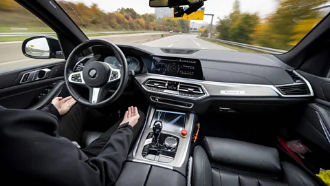 Close up view of front parking assist video camera on the car. Front view  camera of modern car Stock Photo - Alamy