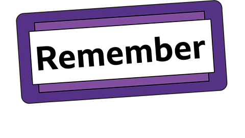 A sign saying remember