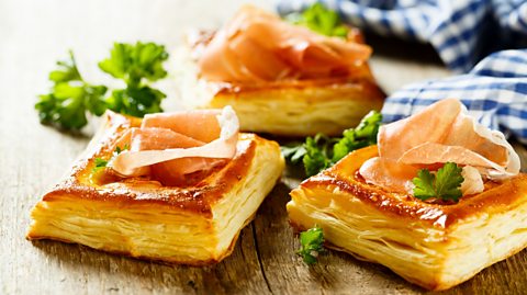 Puff pastry canapes