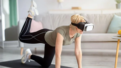 Alamy Virtual reality has become particularly popular during the pandemic, allowing people to have experiences without leaving their homes (Credit: Alamy)