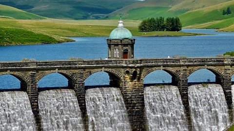 A reservoir in the Elan Valley of Wales which provides water for the the West Midlands