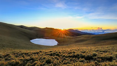 CJFAN/Getty Images Reaching Jiaming Lake's mirror-like surface requires a multi-day hike in southern Taiwan (Credit CJFAN/Getty Images)
