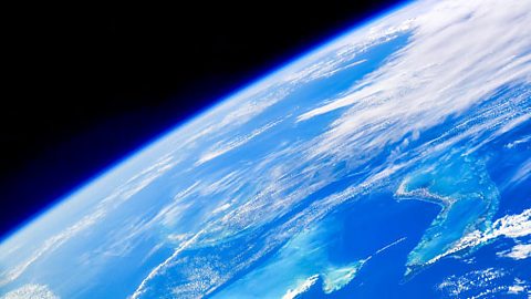The earth's atmosphere from space